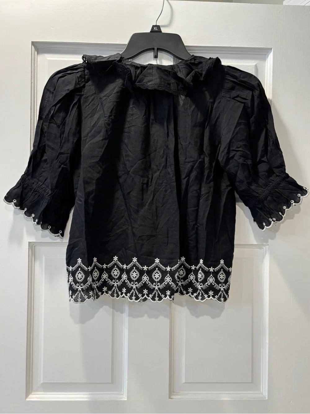 NWOT Madewell The Blaire Top, size XS Jet Black